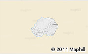 Classic Style 3D Map of Jesus Maria, single color outside