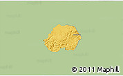 Savanna Style 3D Map of Jesus Maria, single color outside
