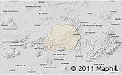 Shaded Relief 3D Map of Jesus Maria, desaturated