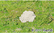 Shaded Relief 3D Map of Jesus Maria, satellite outside