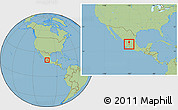 Savanna Style Location Map of Jesus Maria, within the entire country