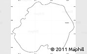 Blank Simple Map of Jesus Maria, cropped outside