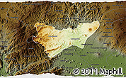 Physical 3D Map of Jilotlan de los Dolores, darken