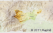 Physical 3D Map of Jilotlan de los Dolores, lighten