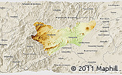 Physical 3D Map of Jilotlan de los Dolores, shaded relief outside