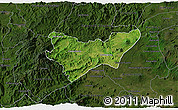 Satellite 3D Map of Jilotlan de los Dolores, darken
