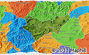 Satellite 3D Map of Jilotlan de los Dolores, political outside