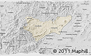 Shaded Relief 3D Map of Jilotlan de los Dolores, desaturated