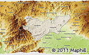 Shaded Relief 3D Map of Jilotlan de los Dolores, physical outside