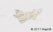 Shaded Relief 3D Map of Jilotlan de los Dolores, single color outside