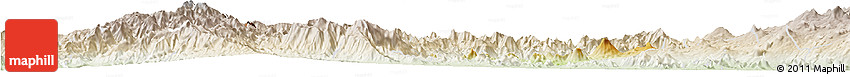 Physical Horizon Map of Jilotlan De Los Dolores, lighten