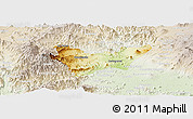 Physical Panoramic Map of Jilotlan de los Dolores, lighten