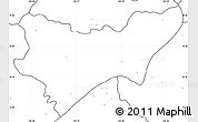 Blank Simple Map of Jilotlan de los Dolores, no labels