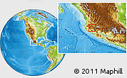 Physical Location Map of Juchitlan