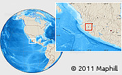 Shaded Relief Location Map of Juchitlan