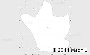 Silver Style Simple Map of Juchitlan