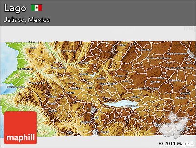 Physical 3D Map of Lago