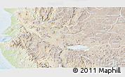 Physical 3D Map of Lago, lighten