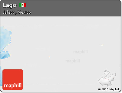Physical 3D Map of Lago, single color outside