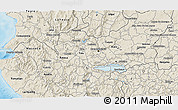 Political 3D Map of Lago, shaded relief outside