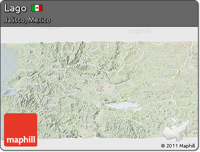 Satellite 3D Map of Lago, lighten