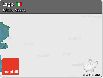 Satellite 3D Map of Lago, single color outside