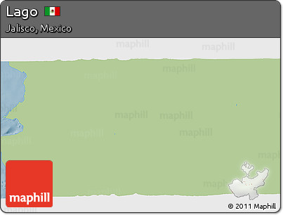Savanna Style 3D Map of Lago, single color outside