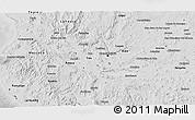Shaded Relief 3D Map of Lago, desaturated