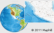 Physical Location Map of Lago, highlighted country