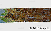 Physical Panoramic Map of Lago, darken