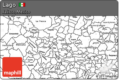 Blank Simple Map of Lago