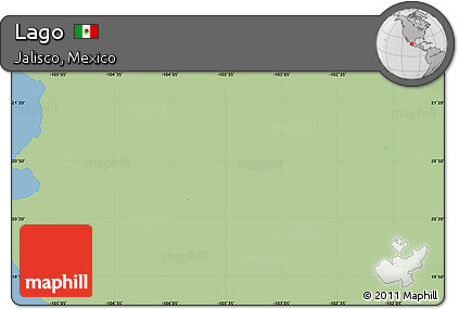 Savanna Style Simple Map of Lago, single color outside