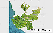 Satellite Map of Jalisco, single color outside