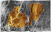 Physical 3D Map of Mezquitic, desaturated