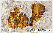 Physical 3D Map of Mezquitic, lighten