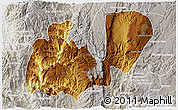 Physical 3D Map of Mezquitic, lighten, semi-desaturated