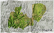 Satellite 3D Map of Mezquitic, lighten, semi-desaturated