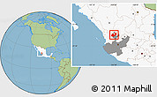 Savanna Style Location Map of Mezquitic, highlighted country, highlighted parent region