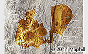 Physical Map of Mezquitic, lighten, semi-desaturated