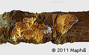 Physical Panoramic Map of Mezquitic, darken