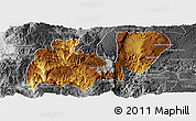 Physical Panoramic Map of Mezquitic, desaturated