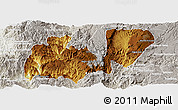 Physical Panoramic Map of Mezquitic, lighten, semi-desaturated