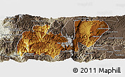 Physical Panoramic Map of Mezquitic, semi-desaturated