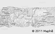 Silver Style Panoramic Map of Mezquitic