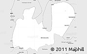 Silver Style Simple Map of Mezquitic