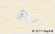 Classic Style 3D Map of Mixtlan, single color outside