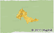 Savanna Style 3D Map of Mixtlan, single color outside