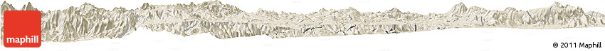 Shaded Relief Horizon Map of Mixtlan