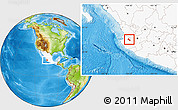 Physical Location Map of Mixtlan, highlighted country