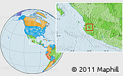 Political Location Map of Mixtlan